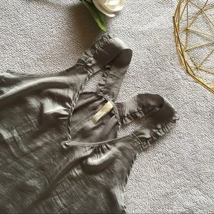 Tini Lili Grey Racerback Blouse